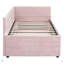 Lit de jour simple rembourré avec couchette-241469718
