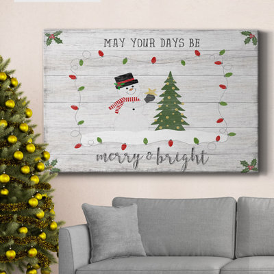 " Merry & Bright " Painting Print
