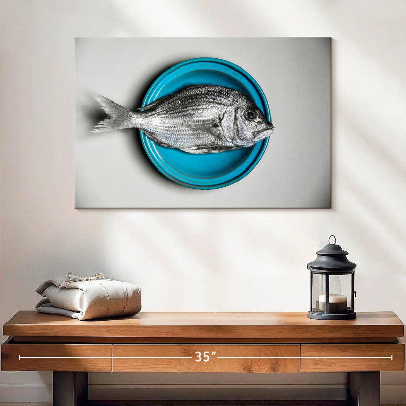 Assiette de poisson Yarlin, H 16 po x l 24 po
