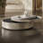 Light luxury creative rotating smiley tea table