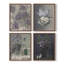 «Vintage Floral Print», impression encadrée CCL XXI - ensemble de 4-471051833-471051832