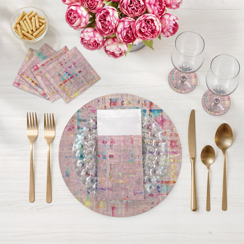 Sous-verres ronds en cuir Coco Vegan