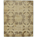 Modern One-of-a-Kind Rectangle 4' X 4'9" Hand Knotted Area Rug