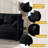2 Piece Sectional Sofa (Black)-184696401