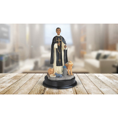Figurine sacrée 12 "Saint Martin De Porres
