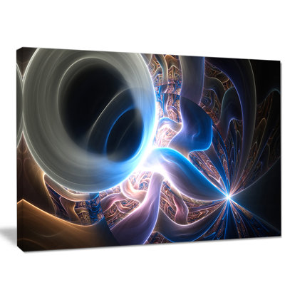 " Glowing Blue Silver Plasma "