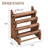 Black Walnut Wooden Bracelet Holder, 4 Tier Natural Solid Wood Jewelry Stand for Watch Bangle Necklace Scrunchie, Display Showcase