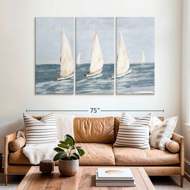 Sailing calm waters ii Aletra, H 42 po x l 65 po