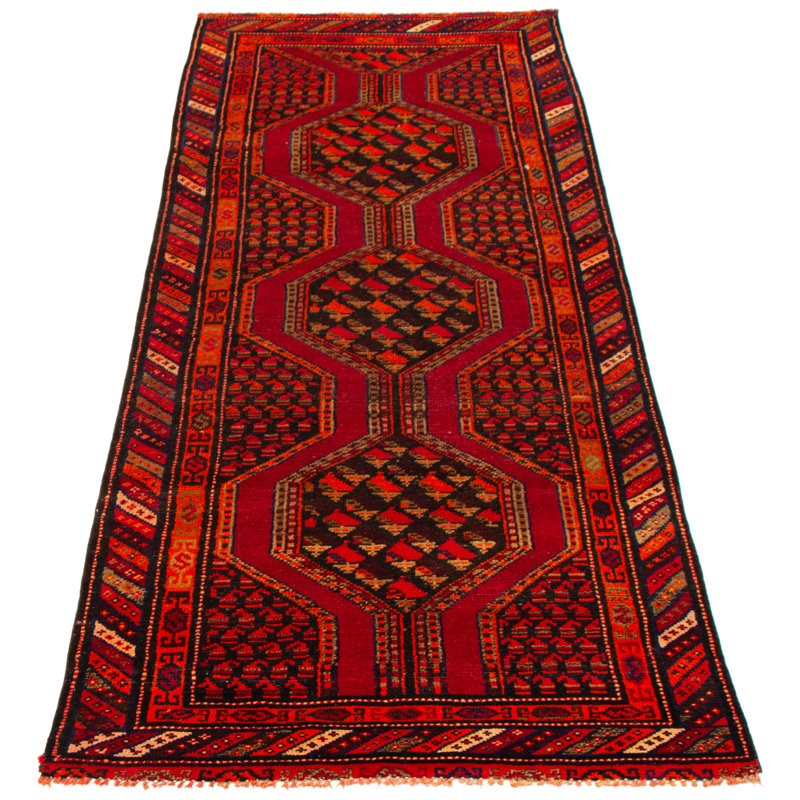 Tapis rouge foncé Magnes 3 pi 8 po x 9 pi 5 po