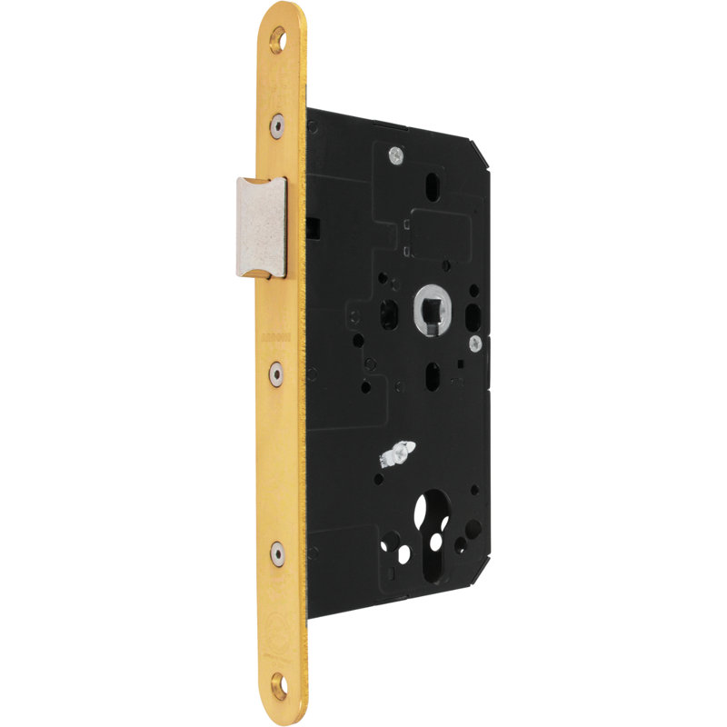 Brass Latch, 16.5cm H x 1.6cm W x 8.8cm D, Polished Brass