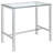 Chrome and Clear 5-Piece Glass Bar Set