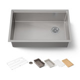 Strive® 29 In. Undermount Single-Bowl Workstation Kitchen Sink