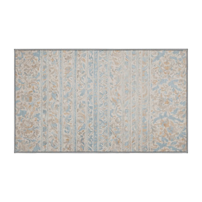Tapis gris lavable à la machine