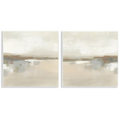 Ensemble de 2 plaques murales Earthy Landscape Impressions, design par June Erica Vess