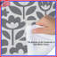 Édredon gris à motif floral-130425702