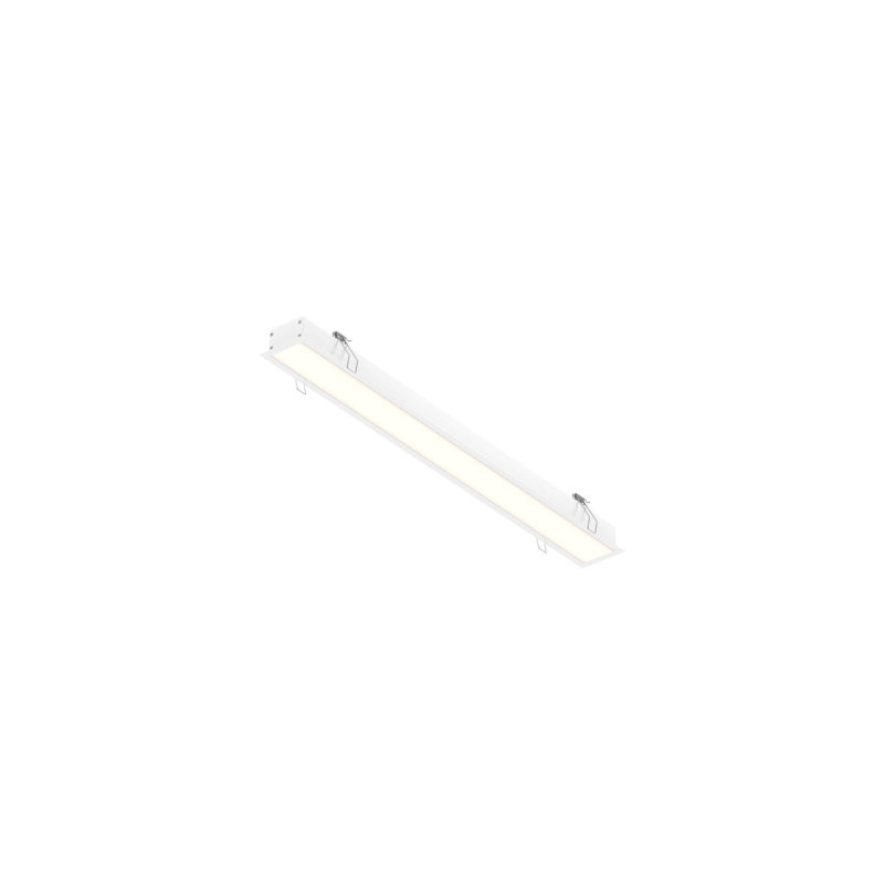 Ensemble d'éclairage encastré 23,75 "Ultra Slim, Blanc