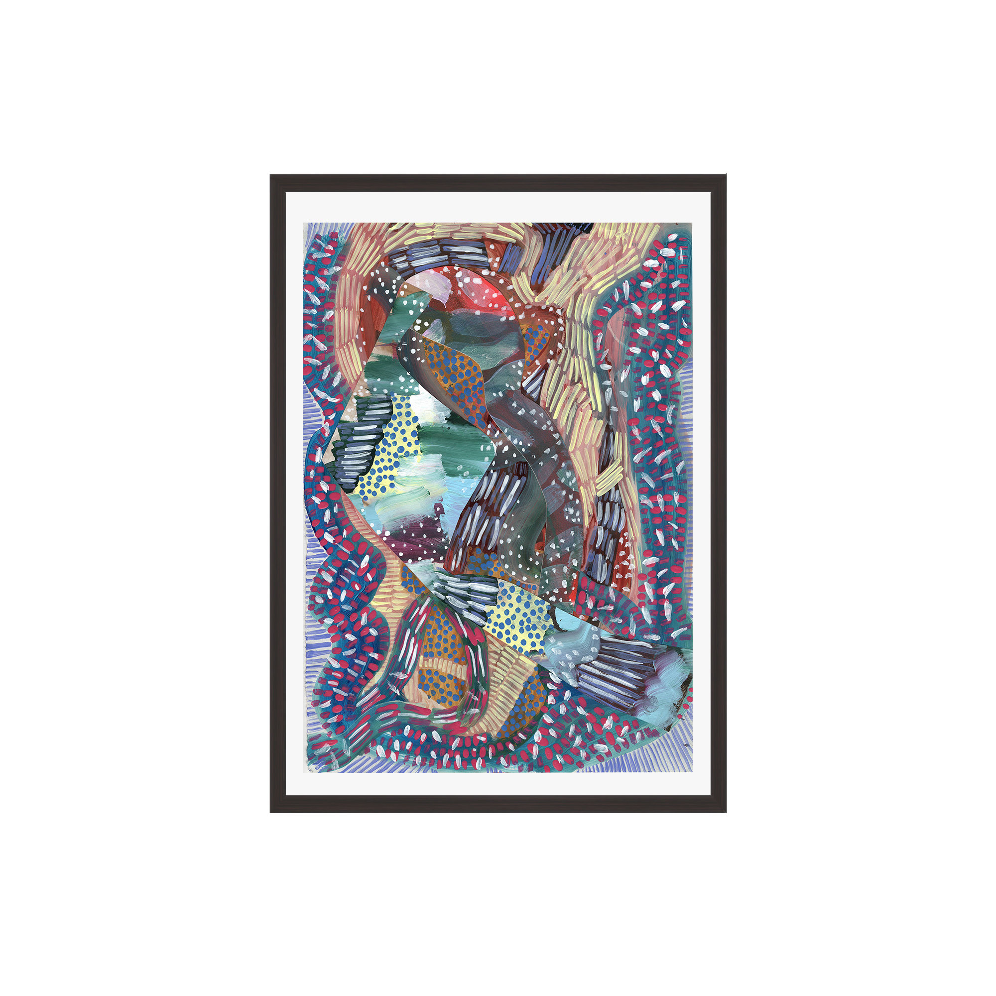 Baby Your Electric by K'era Morgan, 40" H x 30" W, Espresso Paper Single Picture Framed, White