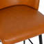Tabouret de bar et de comptoir en similicuir pivotant à hauteur de siège de 27,1 po Kerfoot