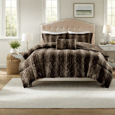 Luxury Bedding Sets King Faux Fur, Modern Cozy Style For Home