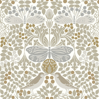 Rouleau de papier peint L 33 pi x l 20,5 po Arts and Crafts