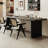 Black Rectangular Solid Wood desk-108953375