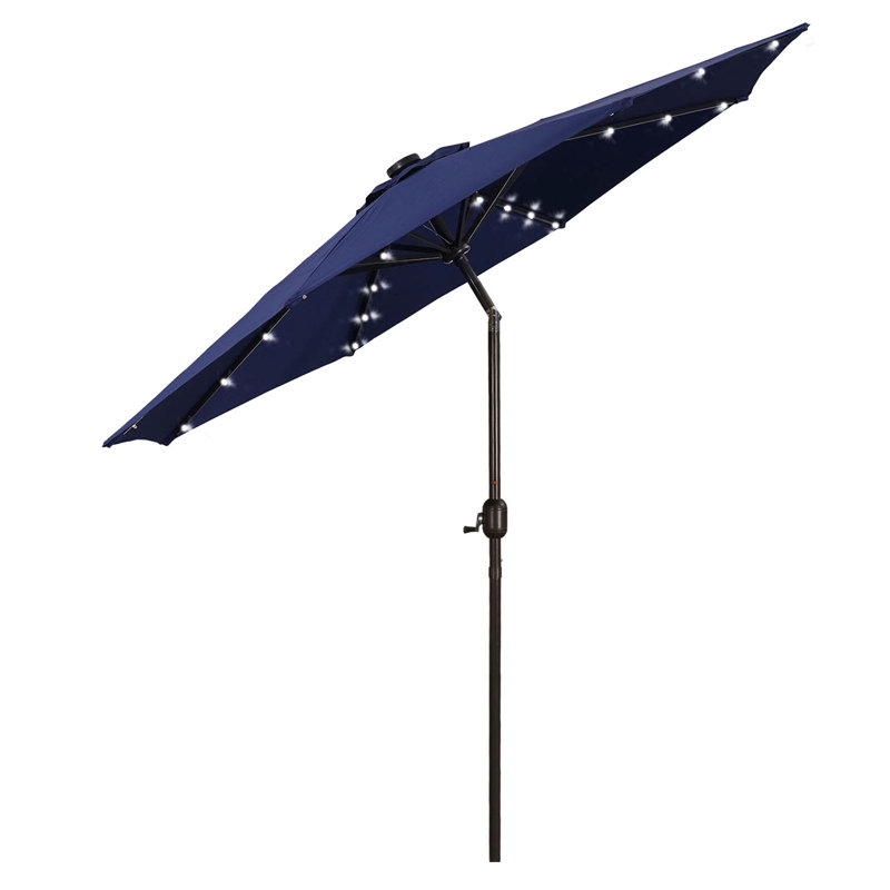  Parasol de marché 9 pi, Marine, H 90,6 po x l 108 po x P 108 po