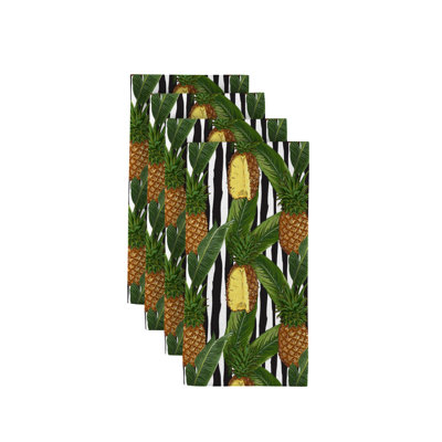 Topher Polyester Striped Square Napkin