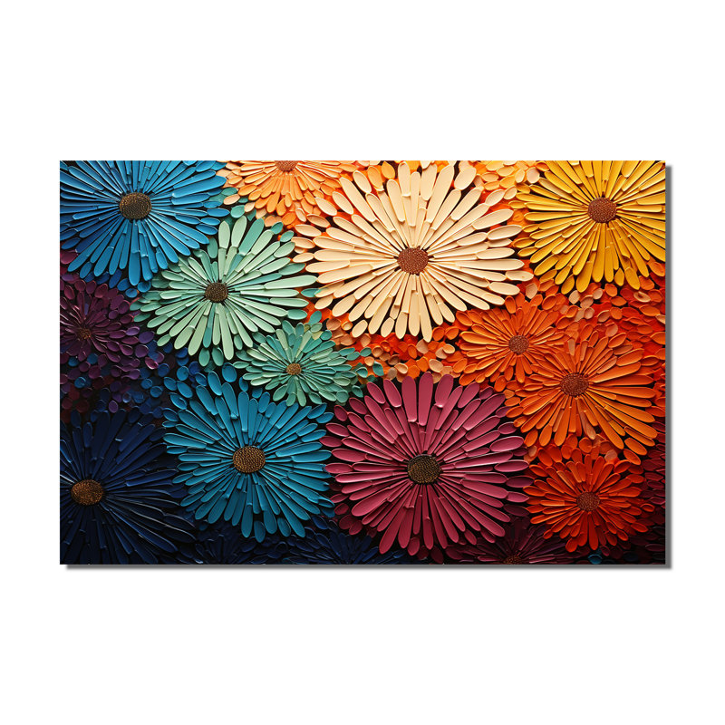 Reproduction d'art sur toile Mid-Century Sunburst Serenade III - Mid-Century
