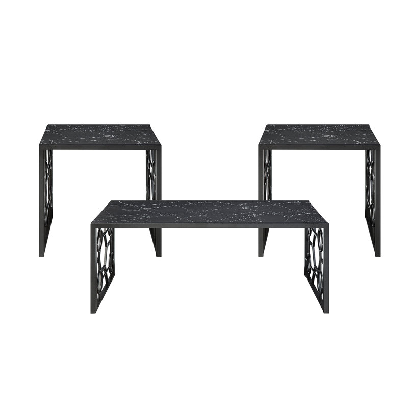 Ensemble de tables d'appoint 3 pièces Modern Modern