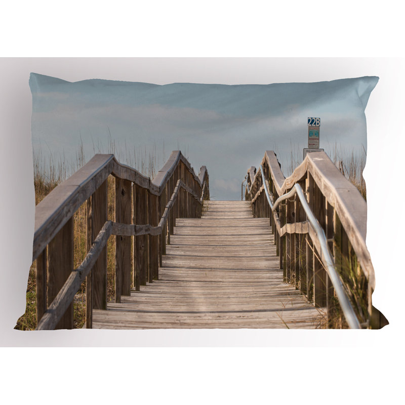 Ensemble de 2 taies décoratives Ambesonne Beach Pathway, H 20 po x l 36 po