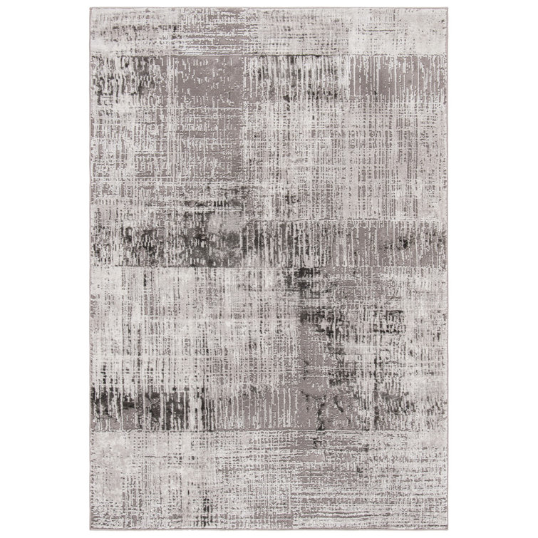 Leonidus Abstract Dark Grey/Grey Area Rug