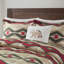 Ensemble d'édredon grand avec tissu Sherpa Southwestern