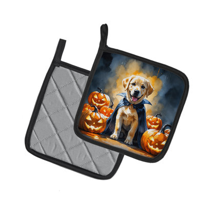 Paire de mangeoires jaune Labrador Retriever