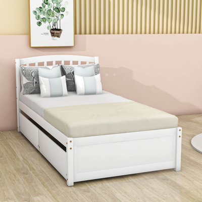 Twin Storage Platform Bed with Drawers
