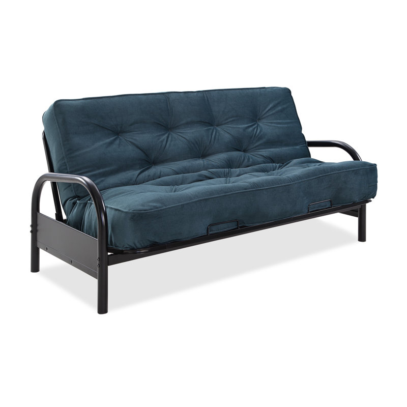 Futon avec matelas Dallas, Indigo