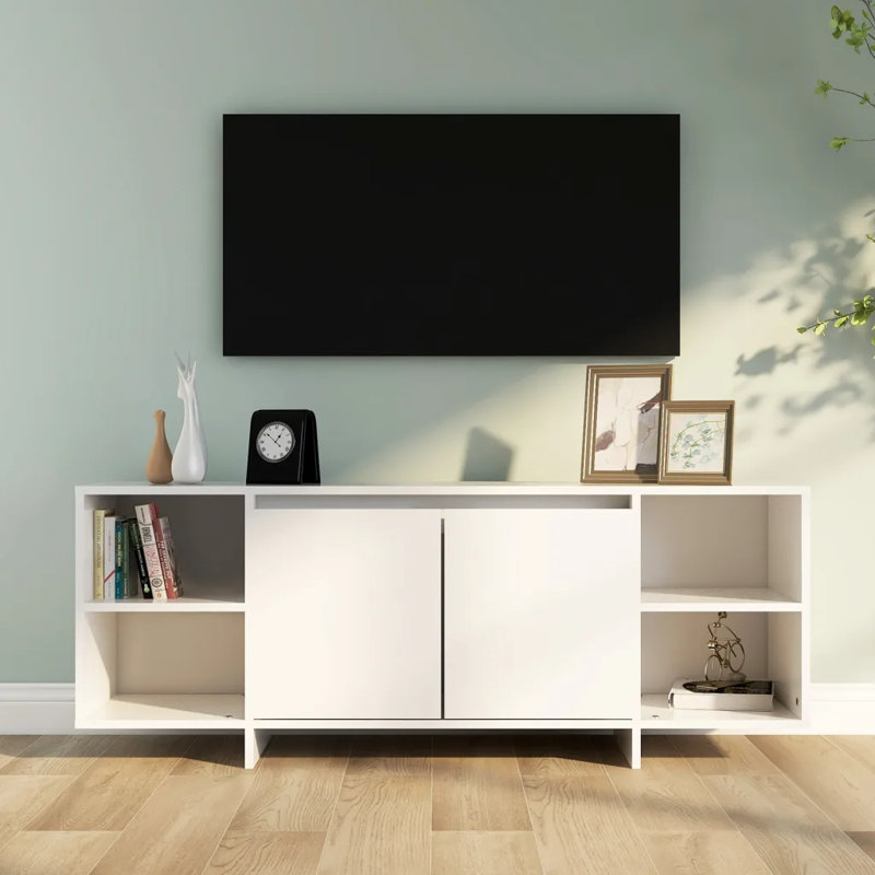 Ghofran Unfinished TV Stand, White