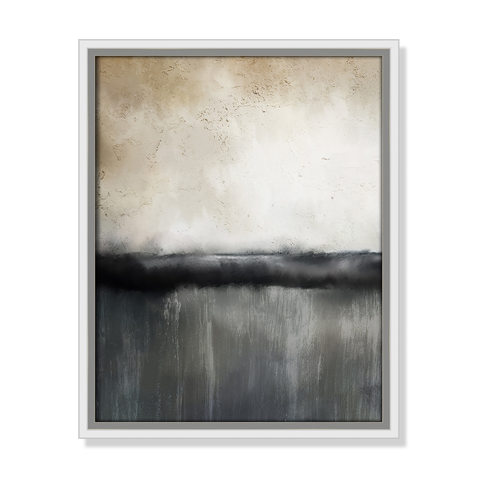 Sunset by Kimberly Allen Print, Picture Framed Canvas, 19.5" H x 13.5" W, White