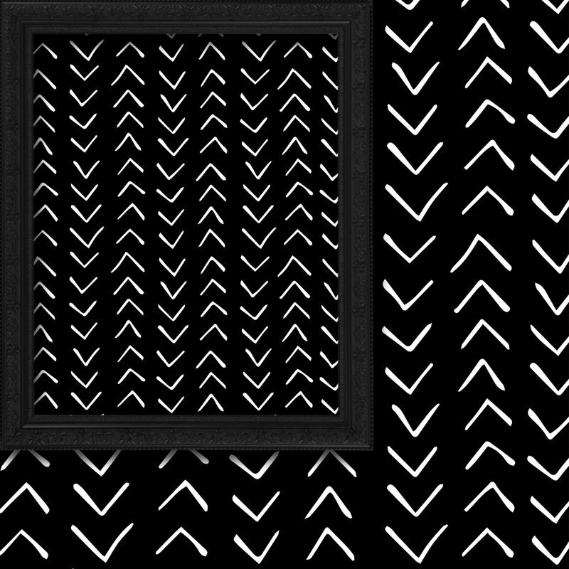 Boho Design Room Lined Decorative Single Panel Curtain, 52" W x 72" L, Black