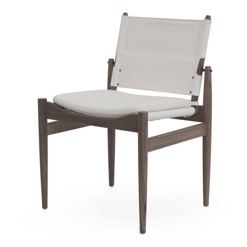 Toile de chaise Journey, Toile gris anthracite, Noyer naturel