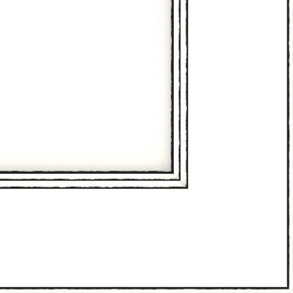 Dwelling Lanning Door Sample, Maple, True White w/Onyx Glaze