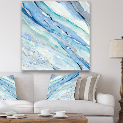 « blue silver spring i », reproduction d’art sur toile, "lake house"