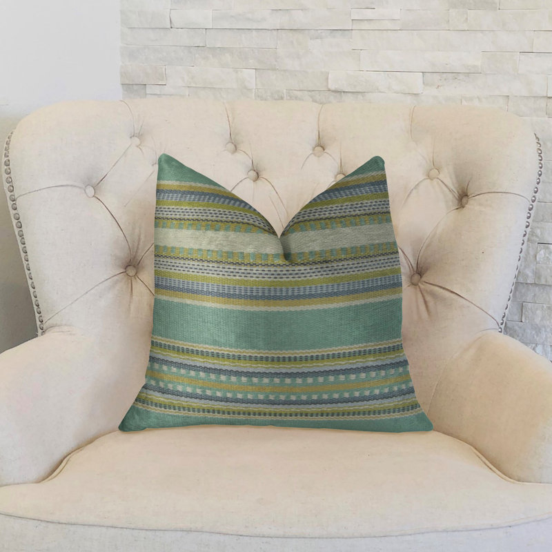Coussin de luxe fabriqué à la main South Shore jungle, 16 po x 16 po x P 3 po, Coussin décoratif