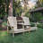  Adirondack Double Seater - Pressure Treated and cured Solid Wood with Built-In Table & 1-5/8" Umbrella Hole - Made in the USA
