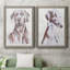 «Sitting Dog II», toile encadrée de qualité supérieure - prête à être accrochée-821388249-821388250