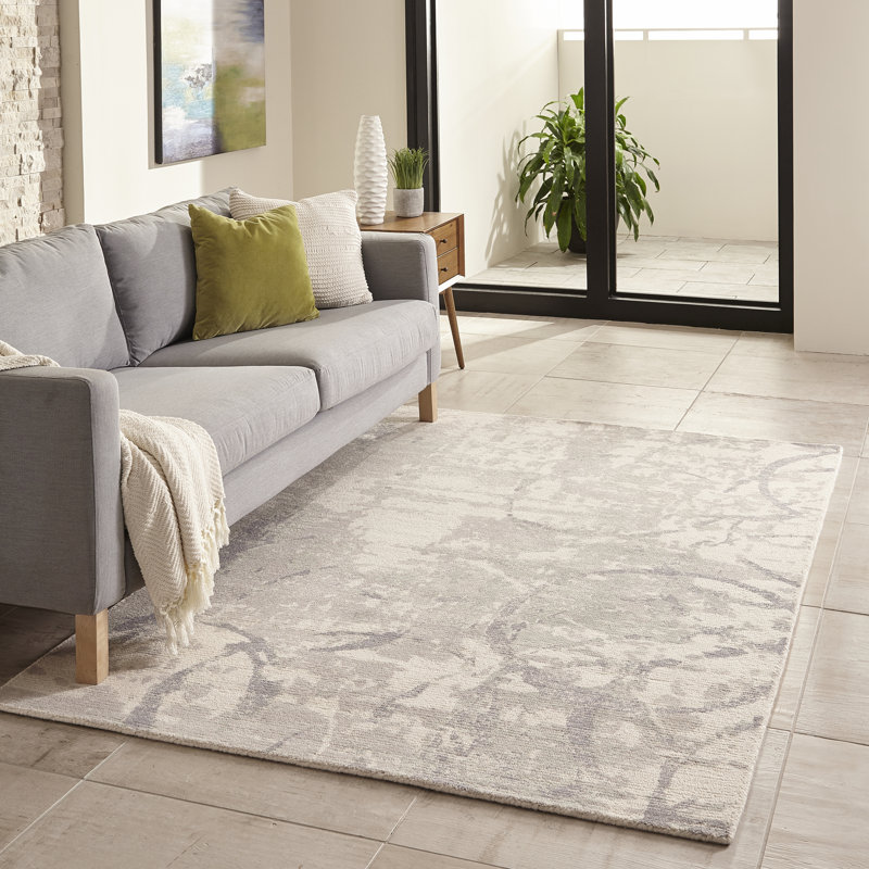 Mamedov Wool Abstract Indoor Rug, Rectangle 3'6" x 5'6"