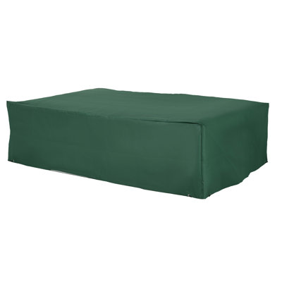 Housse pour mobilier de patio 97 po x 65 po x 26 po, robuste et imperméable, pour canapé d'angle extérieur foncé, adaptée à toutes les conditions météorologiques. Protection contre les intempéries.