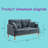 Nathaneil Fabric 56.8'' Reception Loveseat-307033624