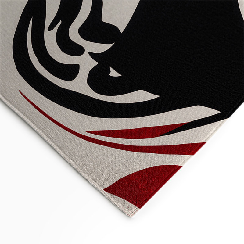 Tapis intérieur et extérieur Fiery Harmony, Rectangulaire 3 pi x 5 pi