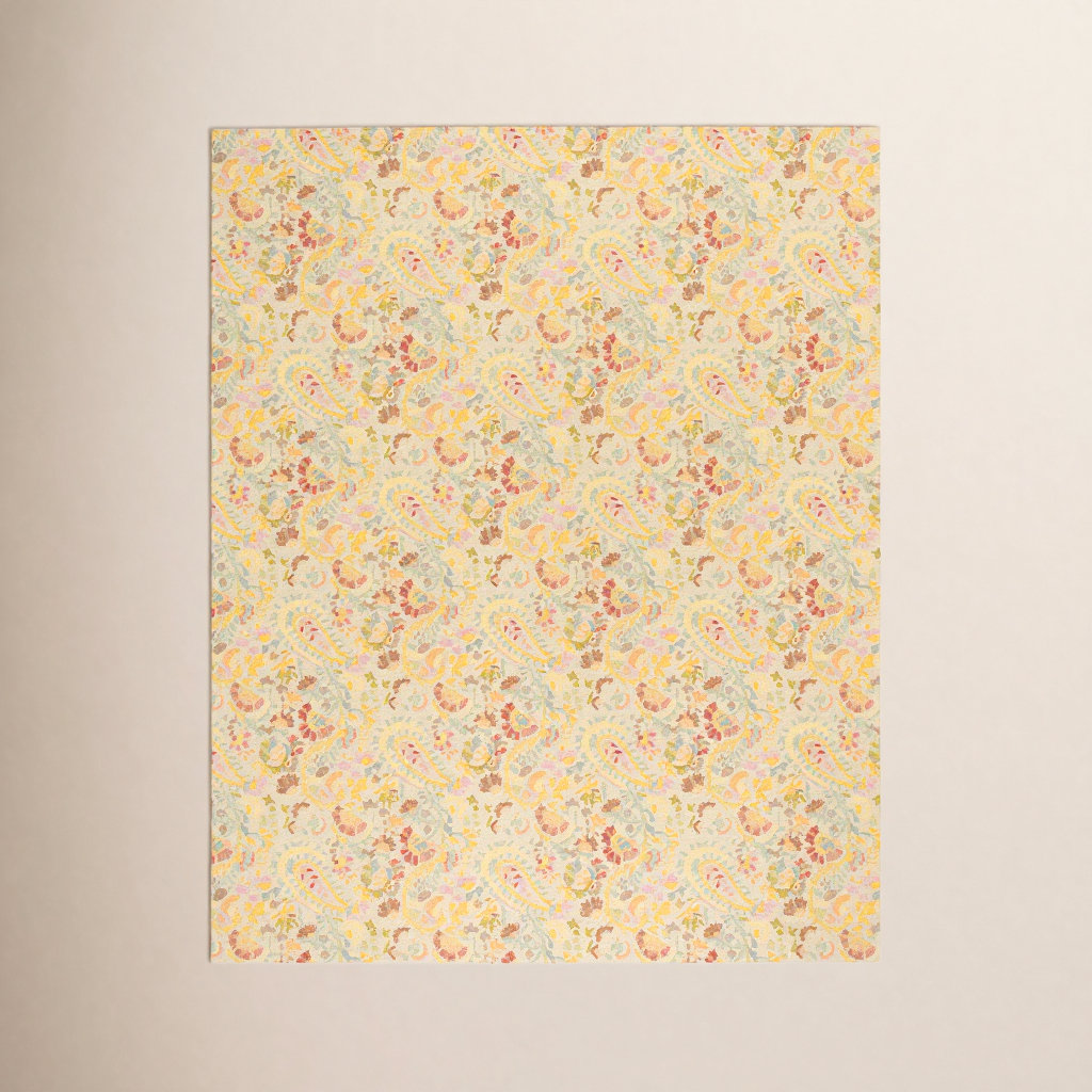 Ines Multi Hand-Hooked Paisley Wool Rug, Rectangle 7'6" x 9'6"