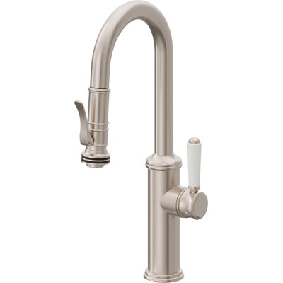 Davoli Pull-Down Prep/Bar Faucet with Squeeze Sprayer